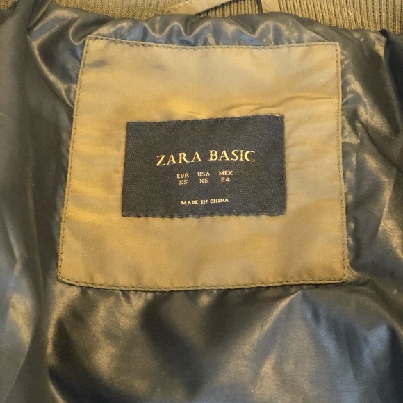 ZARA BASICS Army Green Jacket - Picture 5 of 8